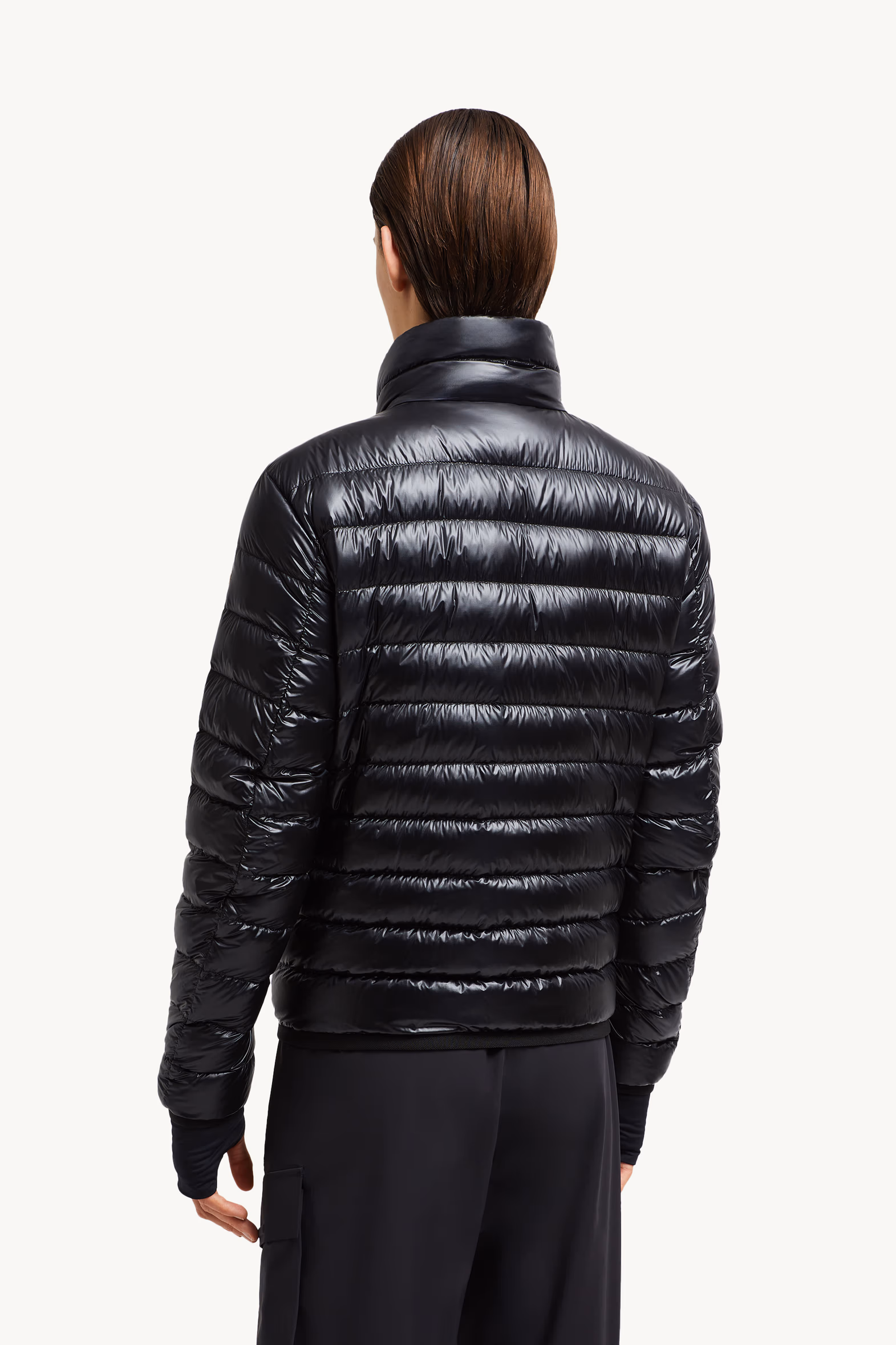 Plumífero corto plegable Hers Hombre Negro Moncler 5